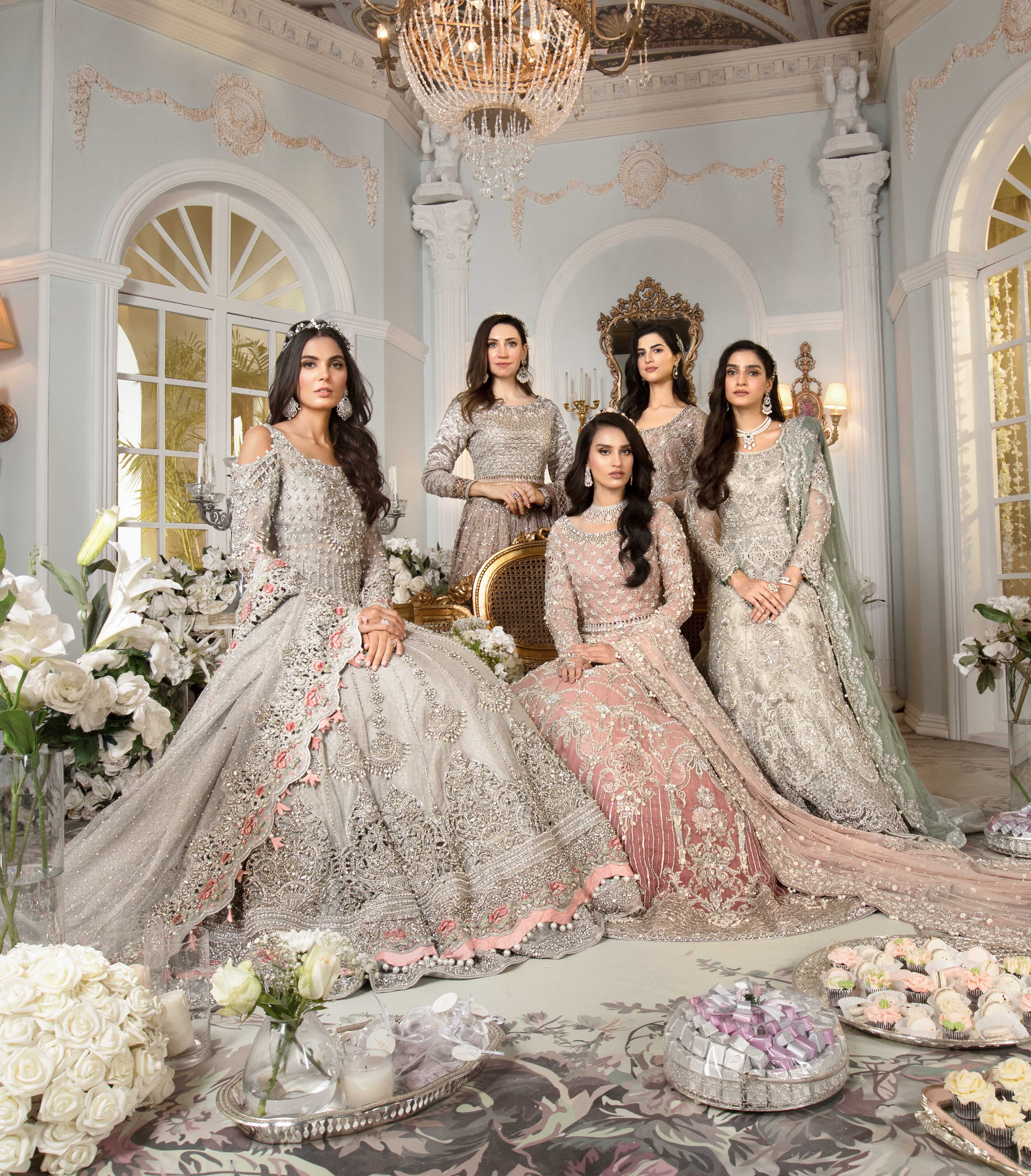 Atelier bridal and couture pieces photographed together